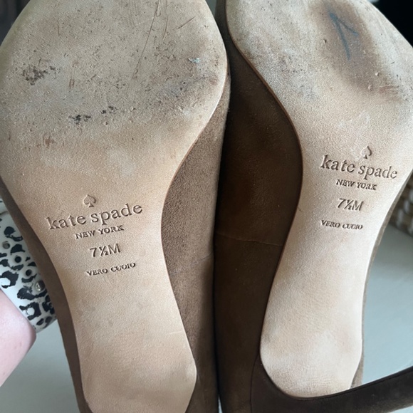 Kate Spade Suede Pointed Toe Heels 7 1/2 - Picture 6 of 8